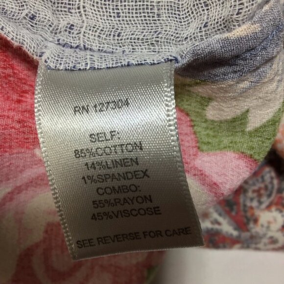 John Mark Multicolor Floral Embroidered Blouse - Picture 6 of 10